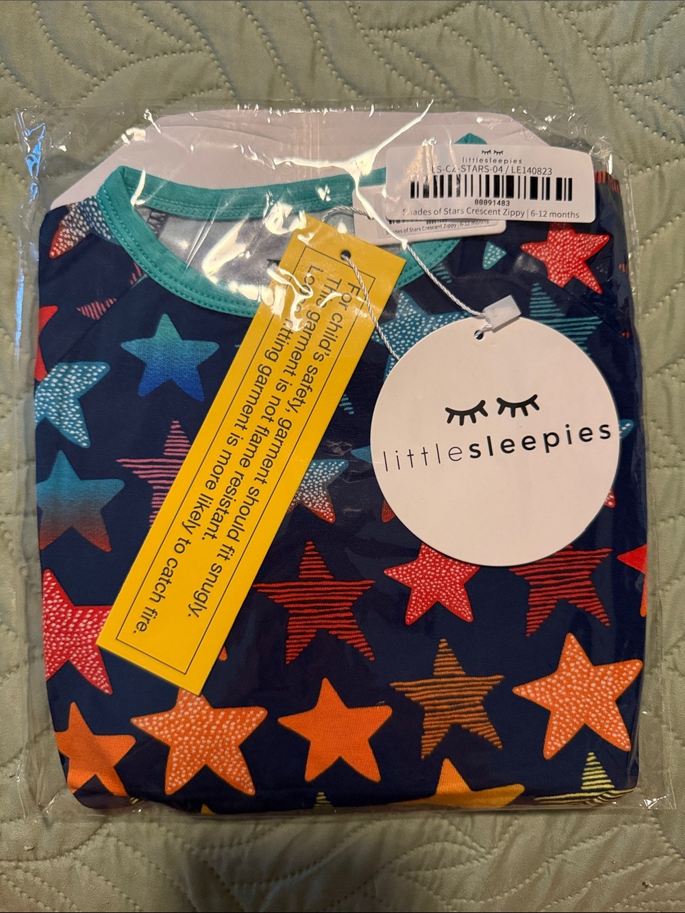 Little Sleepies Navy Multicolor Star Pajama Set